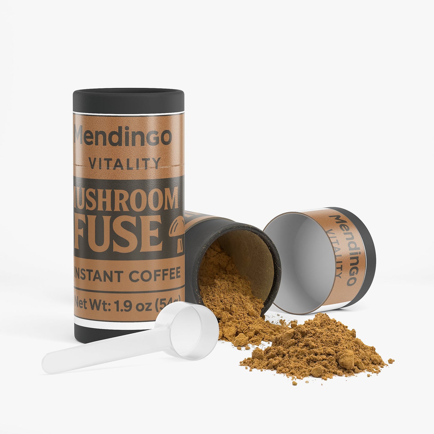 Mendingo Mushroom Fuse Instant Coffee – Functional Medium Roast Blend